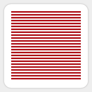 Red Nautical Lines Sticker